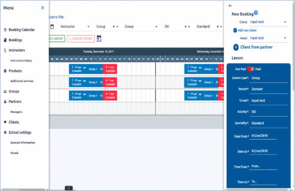 Simply manage bookings